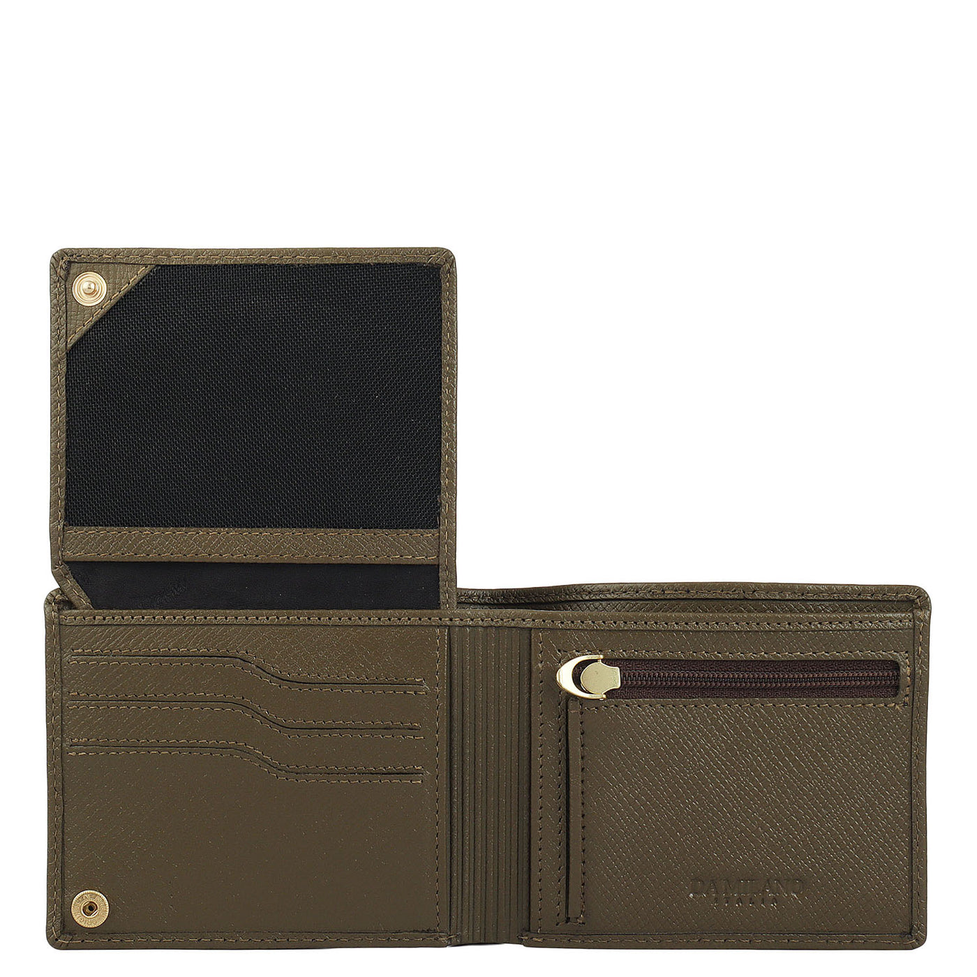 Military Green Franzy Leather Mens & Ladies Wallet Gift Set