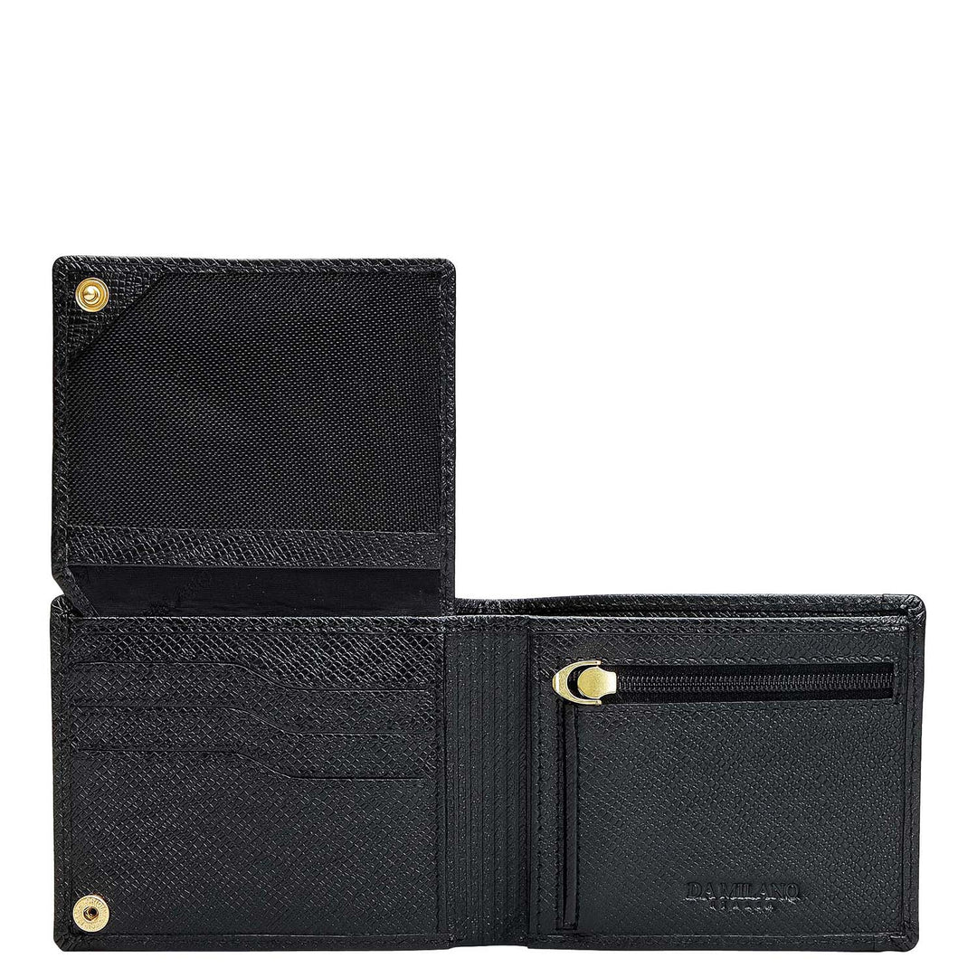 Black Croco Leather Mens & Ladies Wallet Gift Set