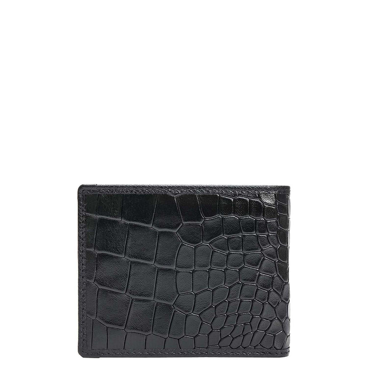 Black Croco Leather Mens & Ladies Wallet Gift Set