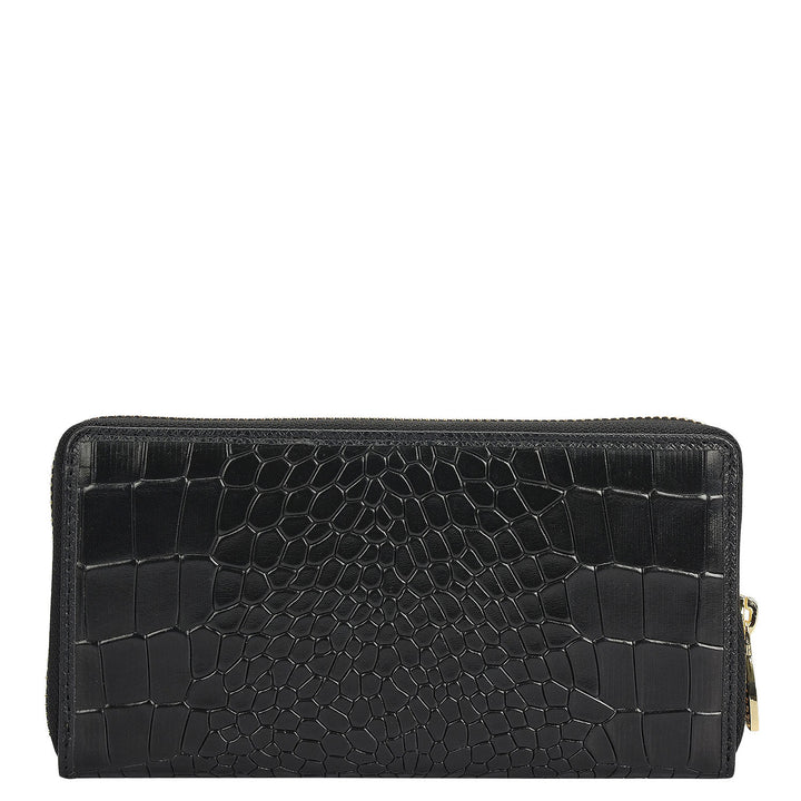 Black Croco Leather Mens & Ladies Wallet Gift Set