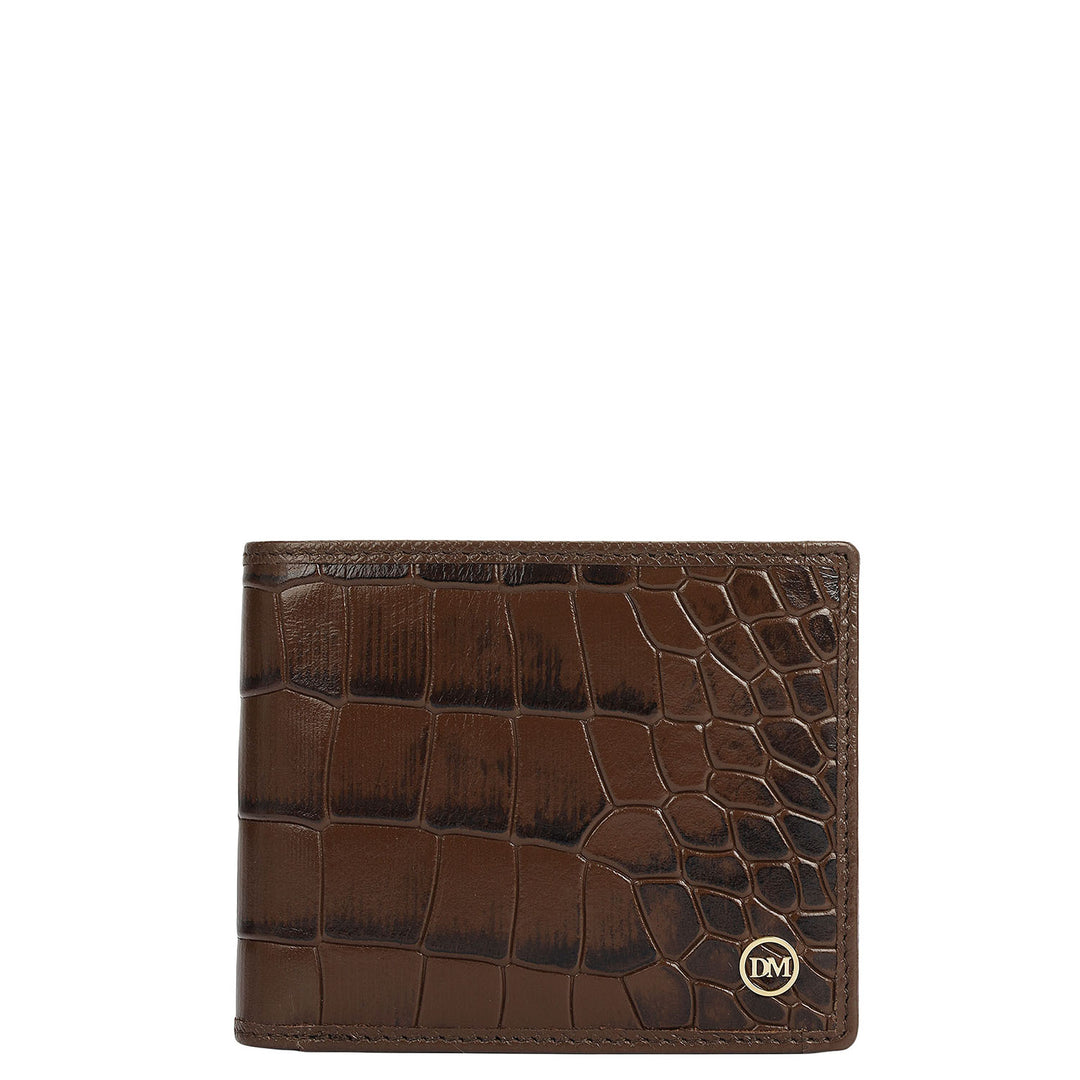Walnut Croco Leather Mens & Ladies Wallet Gift Set