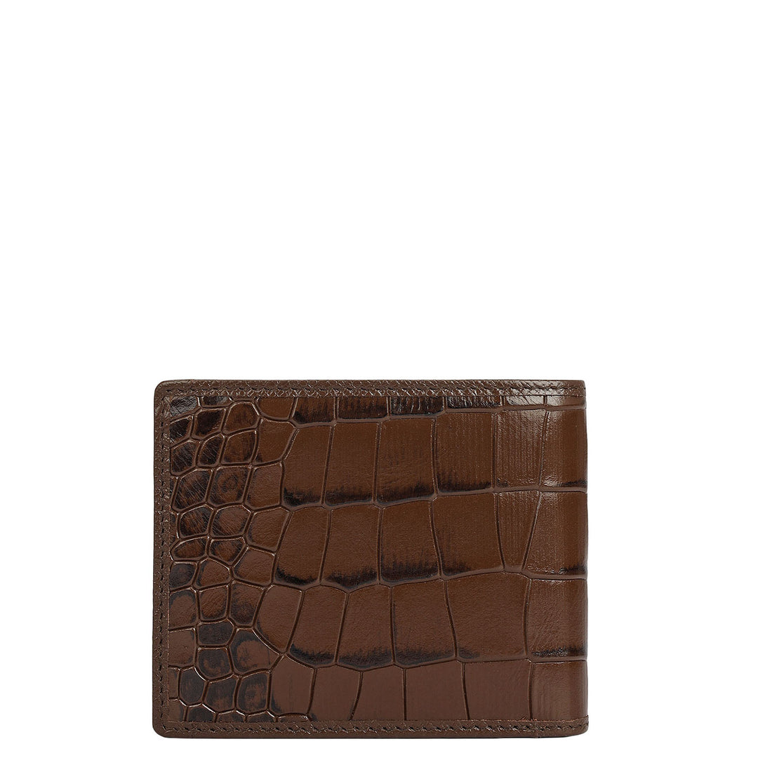 Walnut Croco Leather Mens & Ladies Wallet Gift Set