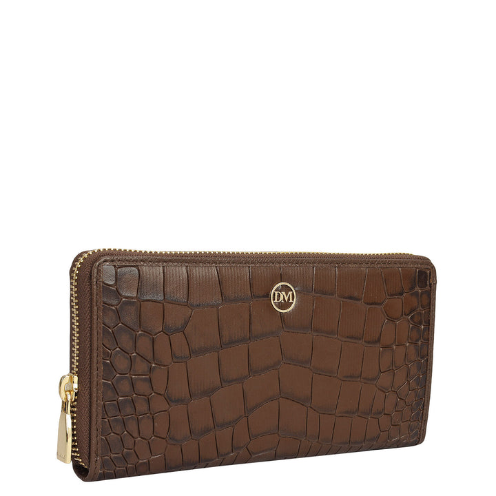 Walnut Croco Leather Mens & Ladies Wallet Gift Set
