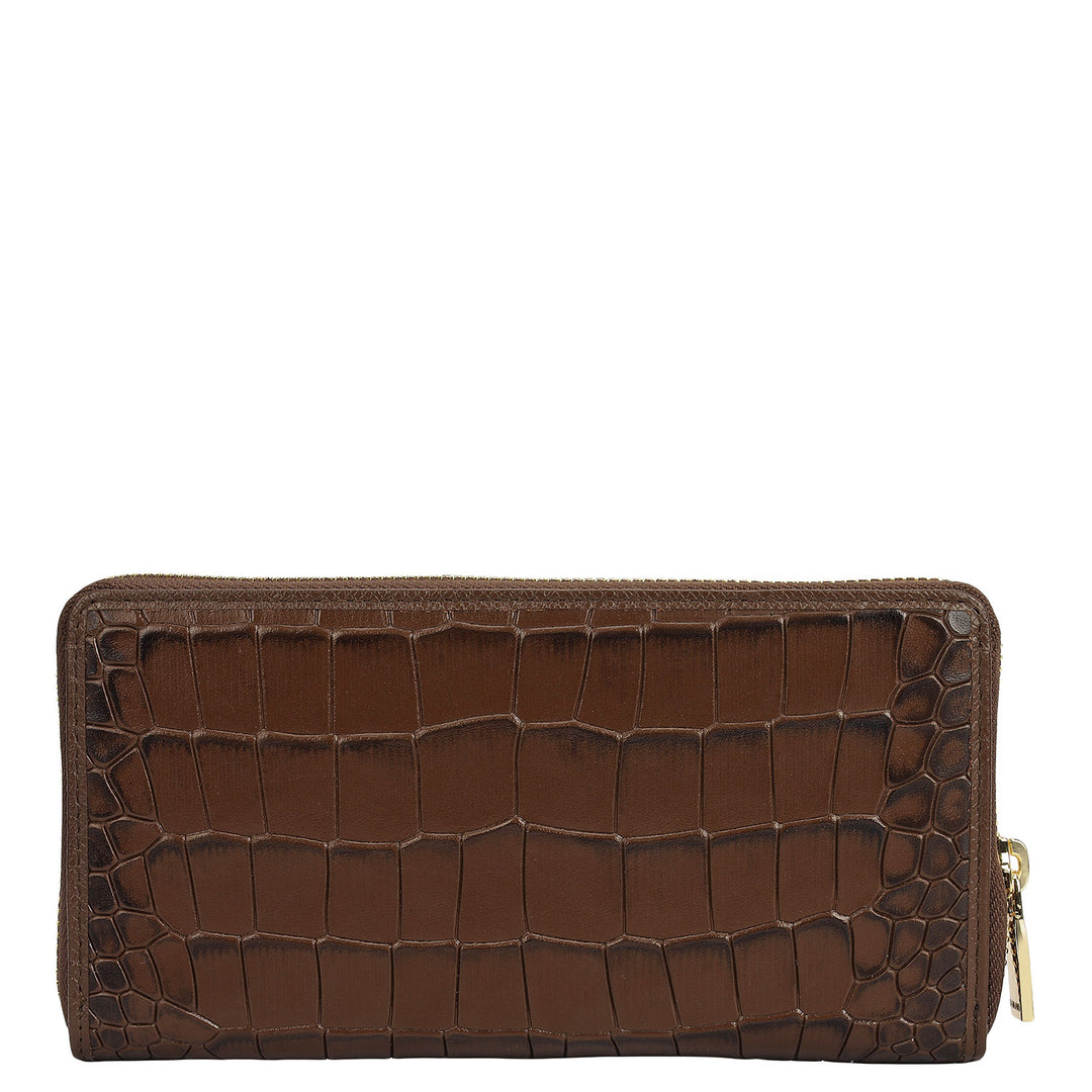 Walnut Croco Leather Mens & Ladies Wallet Gift Set