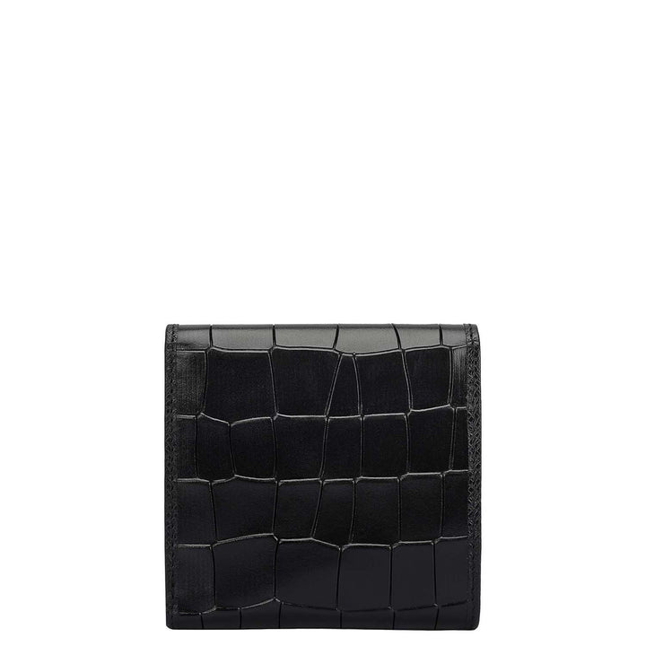 Black Croco Leather Mens & Ladies Wallet Gift Set