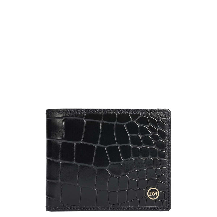 Black Croco Leather Mens & Ladies Wallet Gift Set