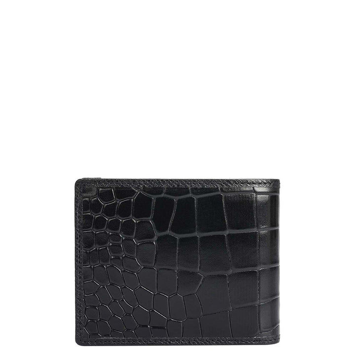 Black Croco Leather Mens & Ladies Wallet Gift Set