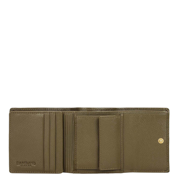Military Green Croco Leather Mens & Ladies Wallet Gift Set