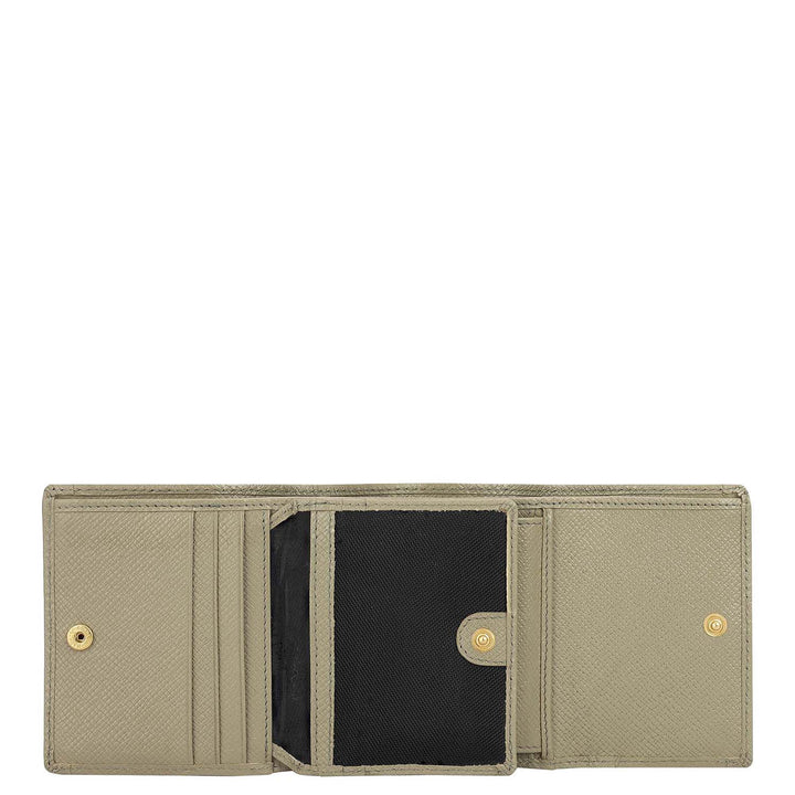 Stone Grey Croco Leather Mens & Ladies Wallet Gift Set