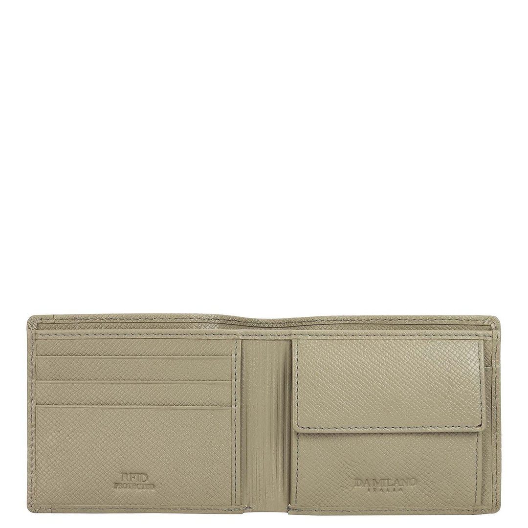 Stone Grey Croco Leather Mens & Ladies Wallet Gift Set