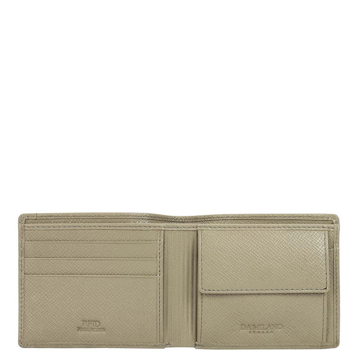 Stone Grey Croco Leather Mens & Ladies Wallet Gift Set