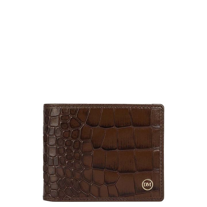 Walnut Croco Leather Mens & Ladies Wallet Gift Set