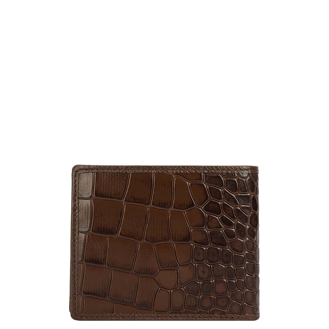 Walnut Croco Leather Mens & Ladies Wallet Gift Set