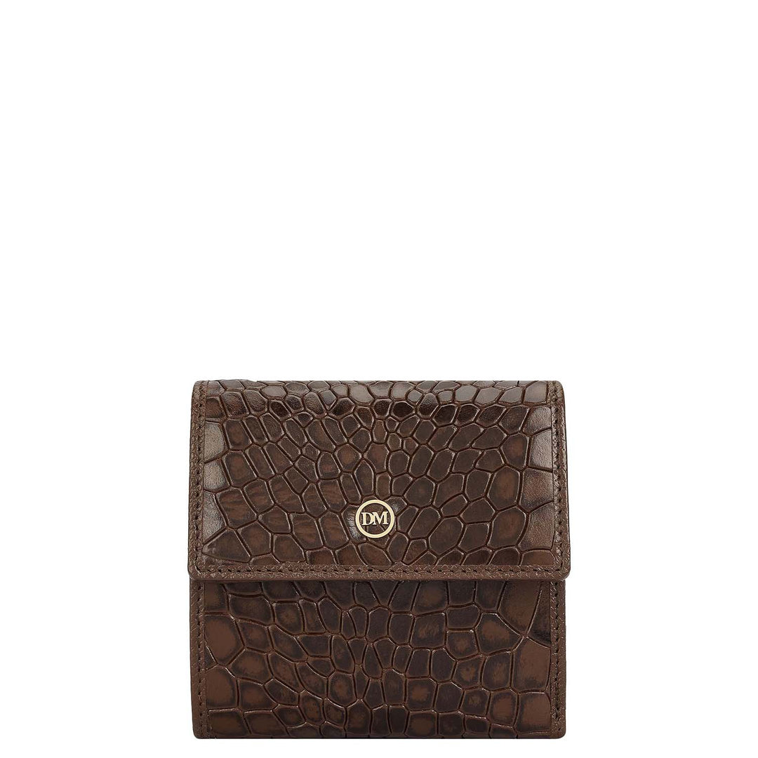 Walnut Croco Leather Mens & Ladies Wallet Gift Set