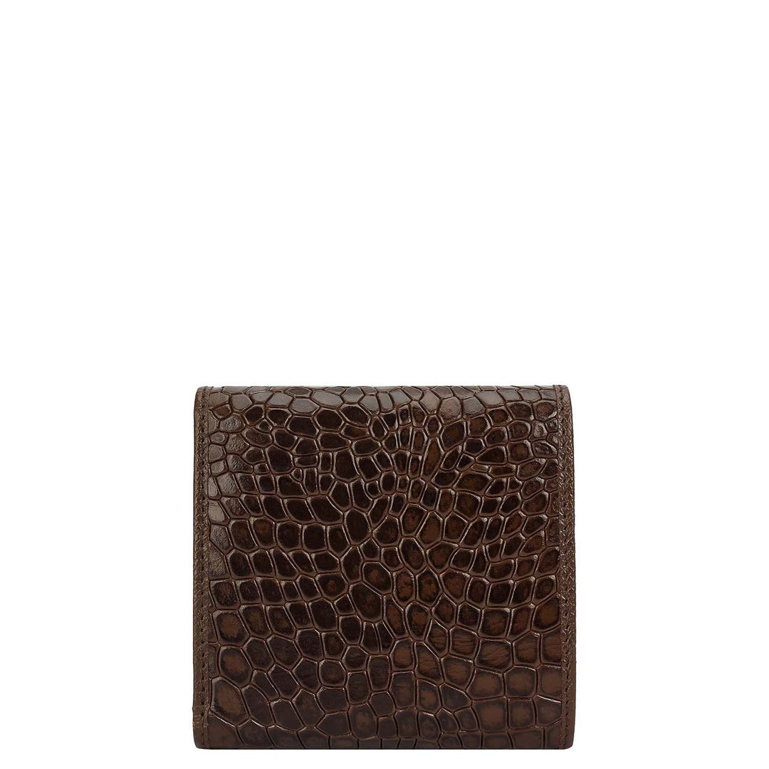 Walnut Croco Leather Mens & Ladies Wallet Gift Set