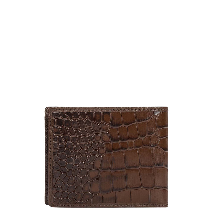 Walnut Croco Leather Mens & Ladies Wallet Gift Set