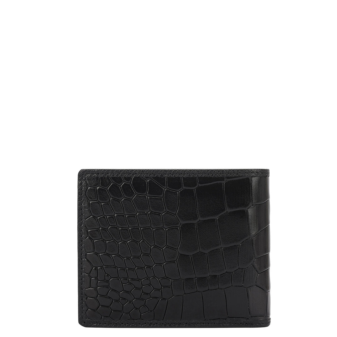 Black Croco Leather Mens & Ladies Wallet Gift Set