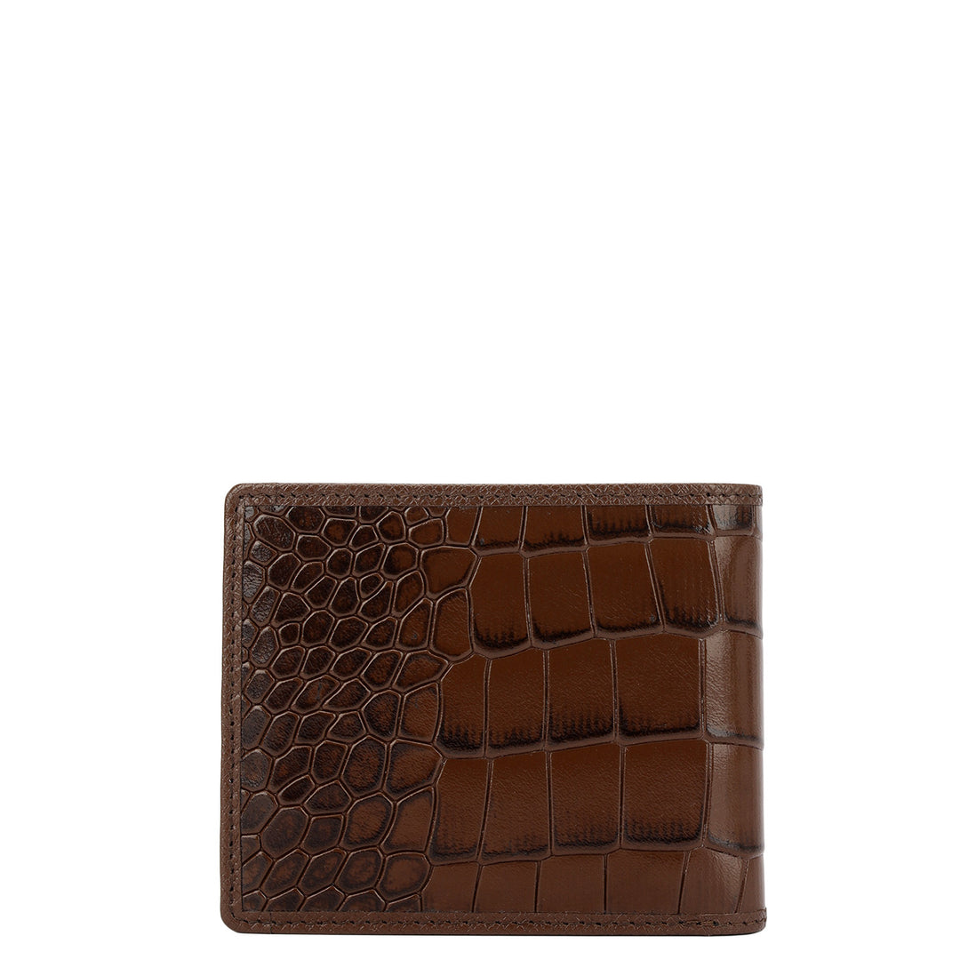 Walnut Croco Leather Mens & Ladies Wallet Gift Set