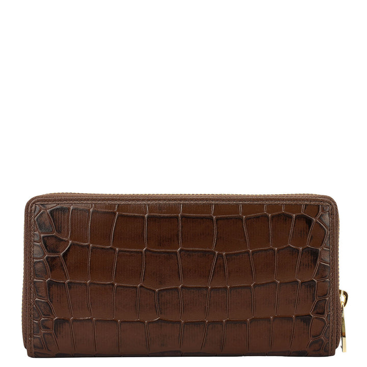 Walnut Croco Leather Mens & Ladies Wallet Gift Set