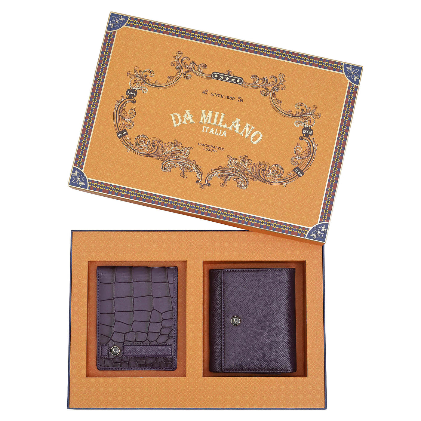 Grapevine Croco Franzy Leather Mens & Ladies Wallet Gift Set