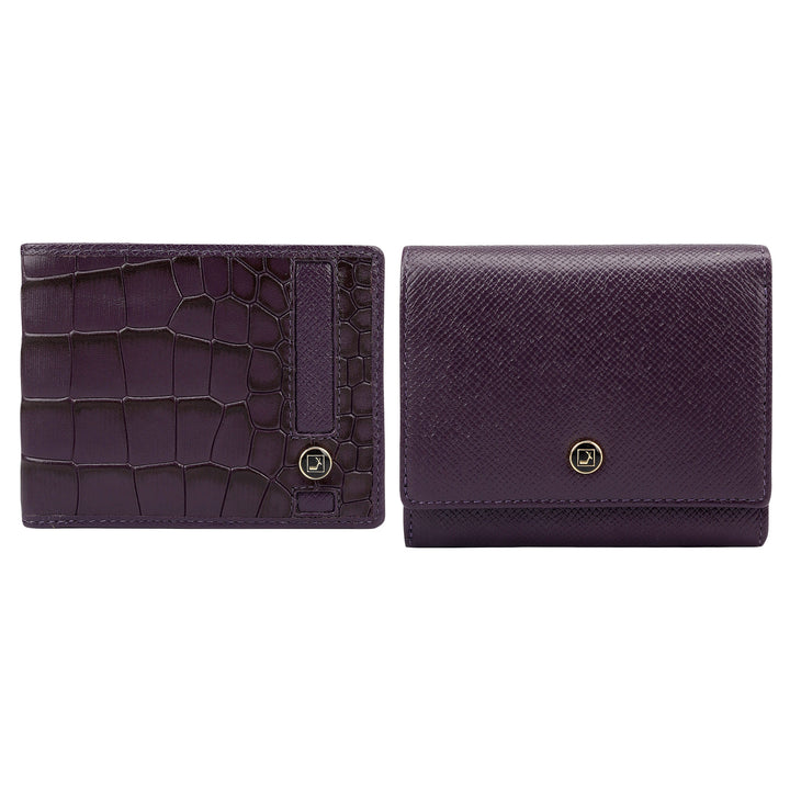 Grapevine Croco Franzy Leather Mens & Ladies Wallet Gift Set