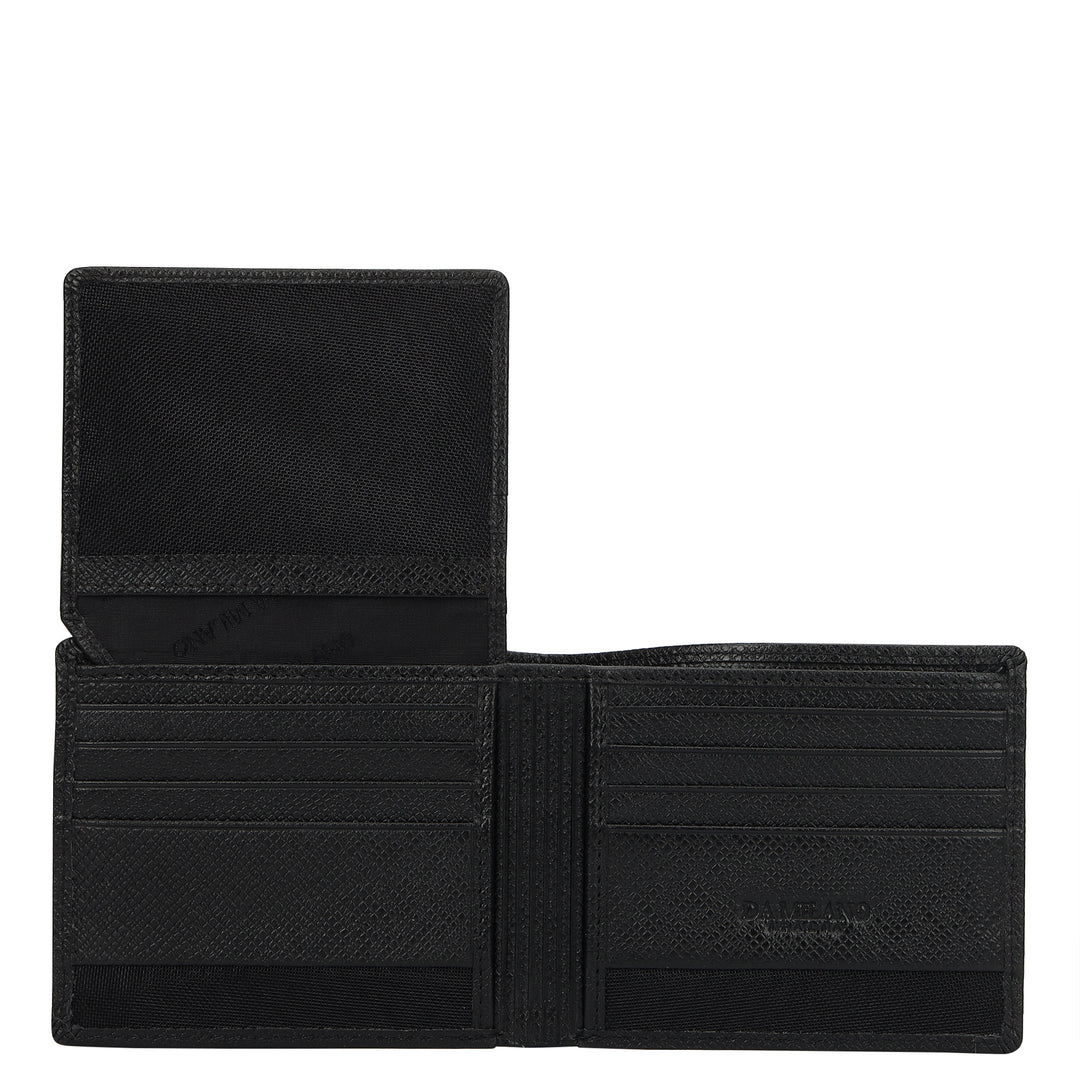 Croco- Textured Leather His & Her Gift Set - Black