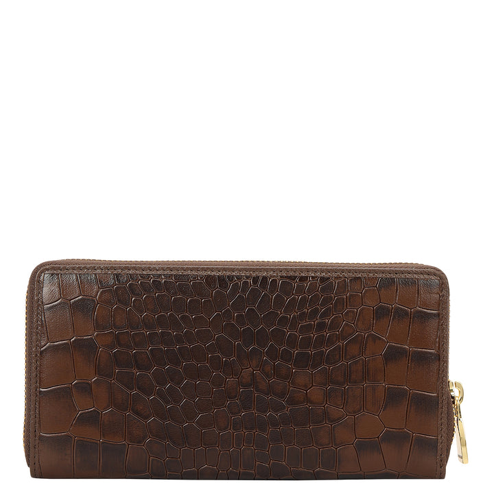 Croco- Textured Leather His & Her Gift Set - Walnut