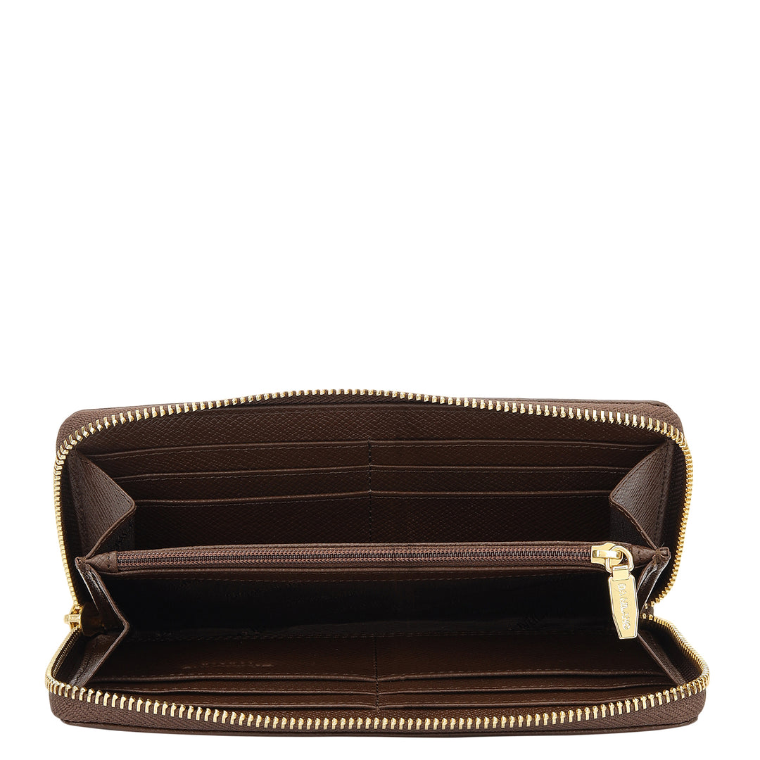 Croco- Textured Leather His & Her Gift Set - Walnut
