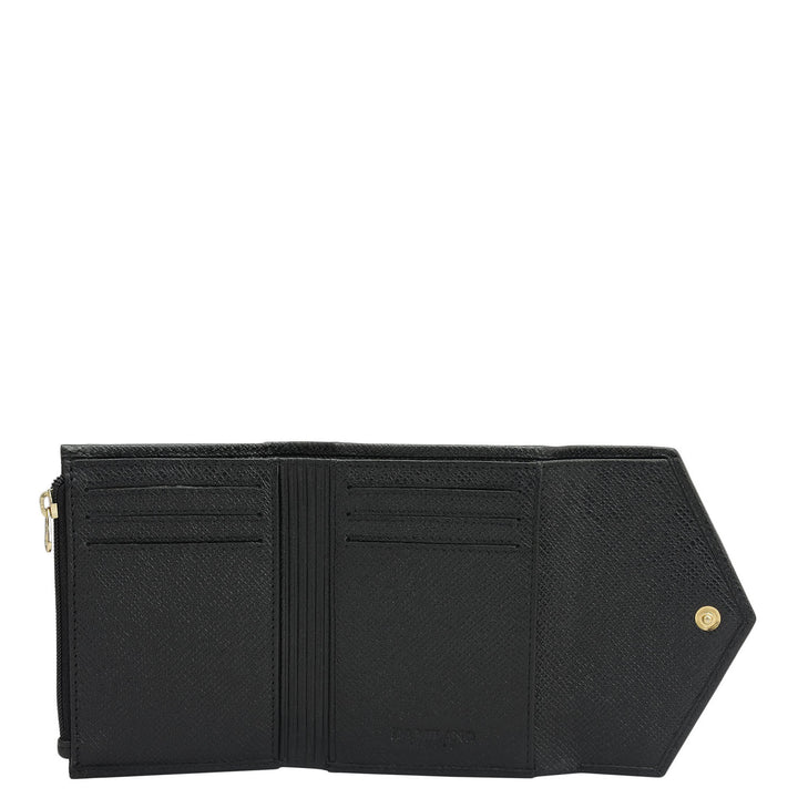 Black Plain Croco Ladies Wallet & Belt Gift Set