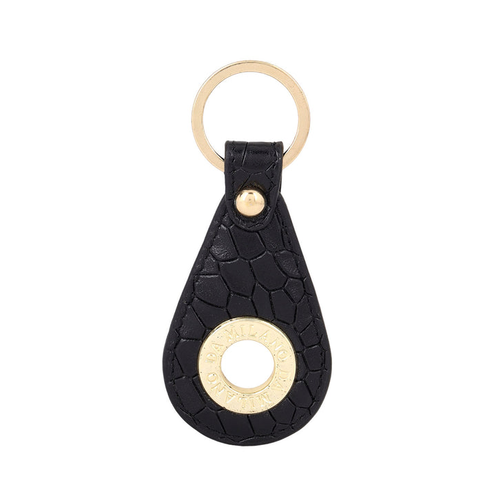 Croco-Textured Leather Women's Gift Set - Black