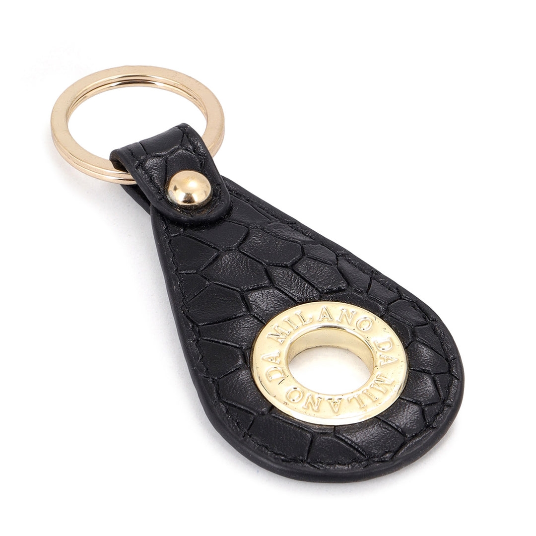 Croco-Textured Leather Women's Gift Set - Black