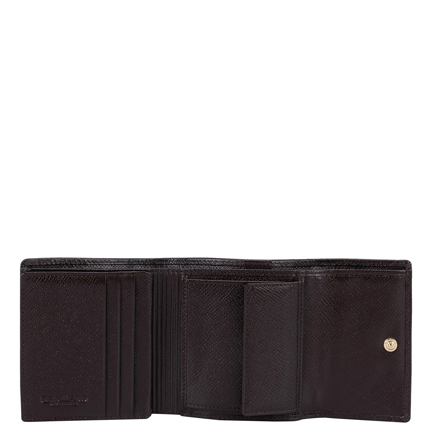 Brown Croco Leather Ladies Wallet & Keychain Gift Set
