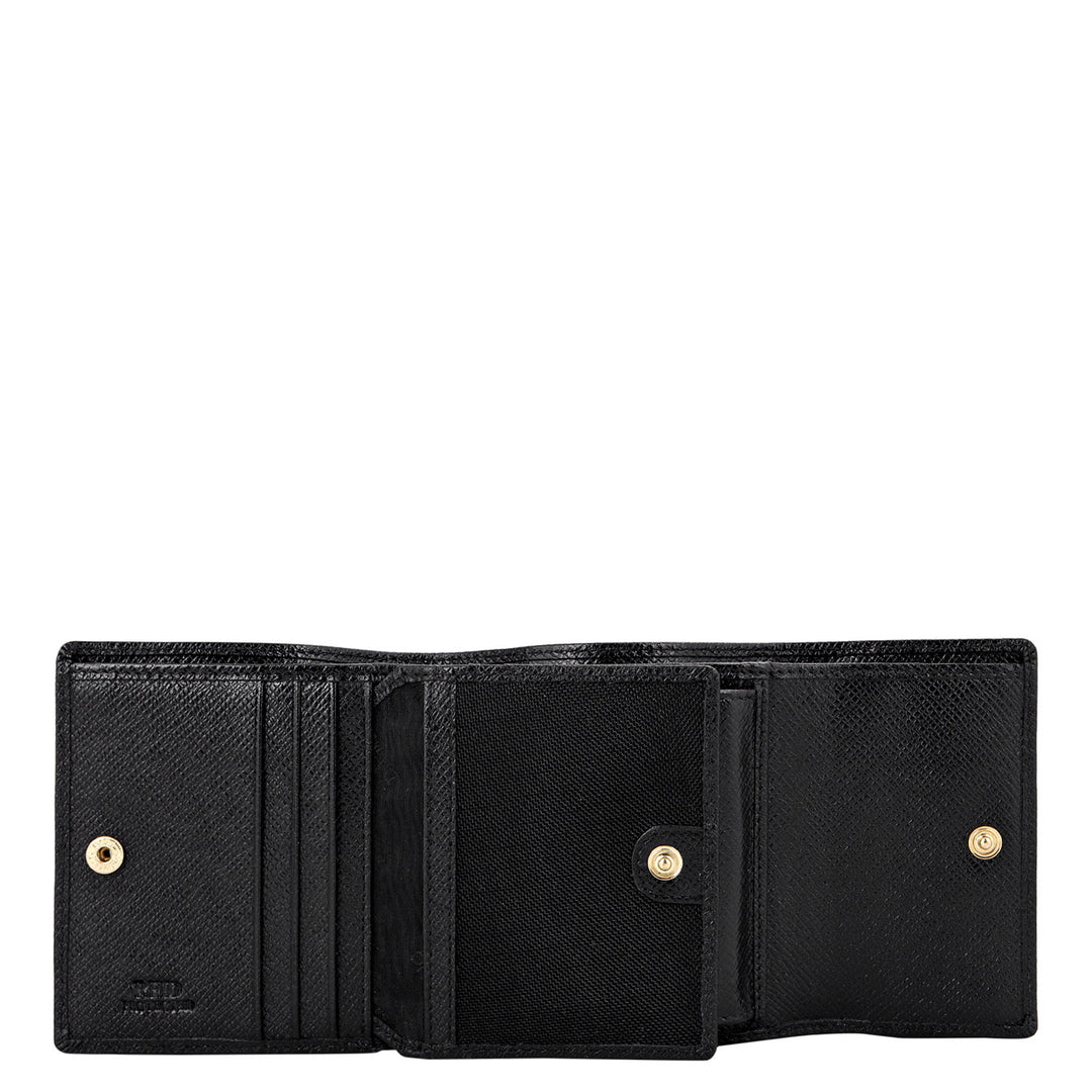 Croco-Textured Leather Women's Gift Set - Black