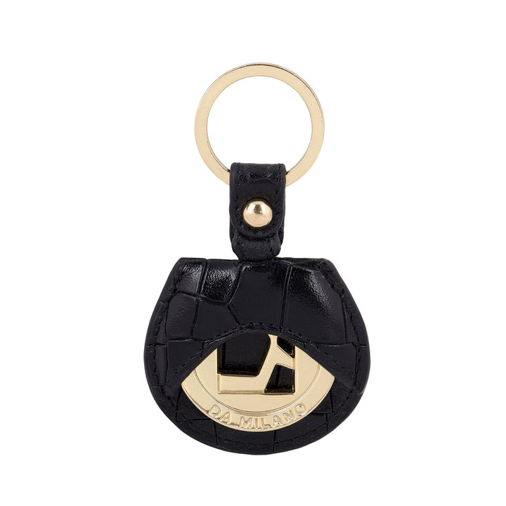 Croco-Textured Leather Women's Gift Set - Black