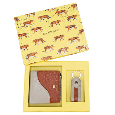 Lamb Franzy Leather Ladies Wallet & Keychain Gift Set