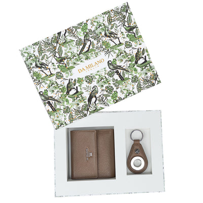 Cafe Franzy Leather Ladies Wallet & Keychain Gift Set