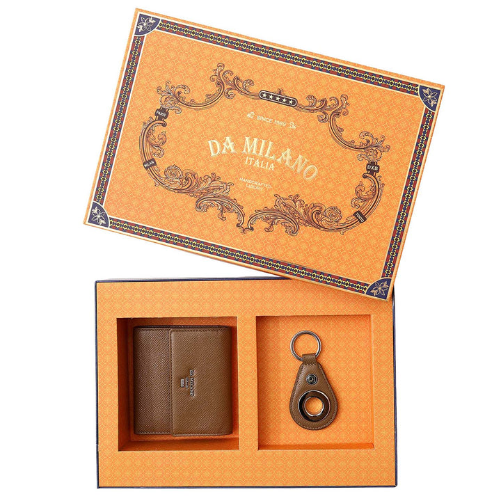 Saffiano Leather Women's Gift Set - Cafe