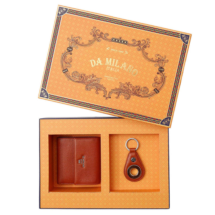 Saffiano Leather Women's Gift Set - Rust