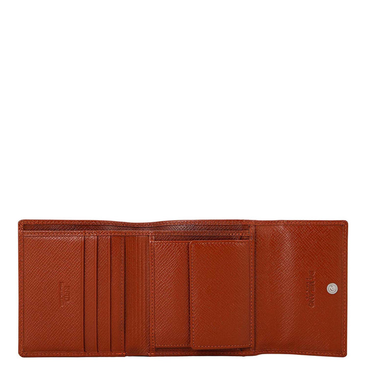 Saffiano Leather Women's Gift Set - Rust