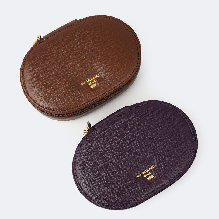 Franzy Leather Jewellery Case - Grapevine