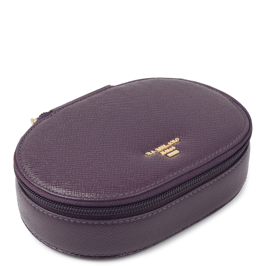Franzy Leather Jewellery Case - Grapevine