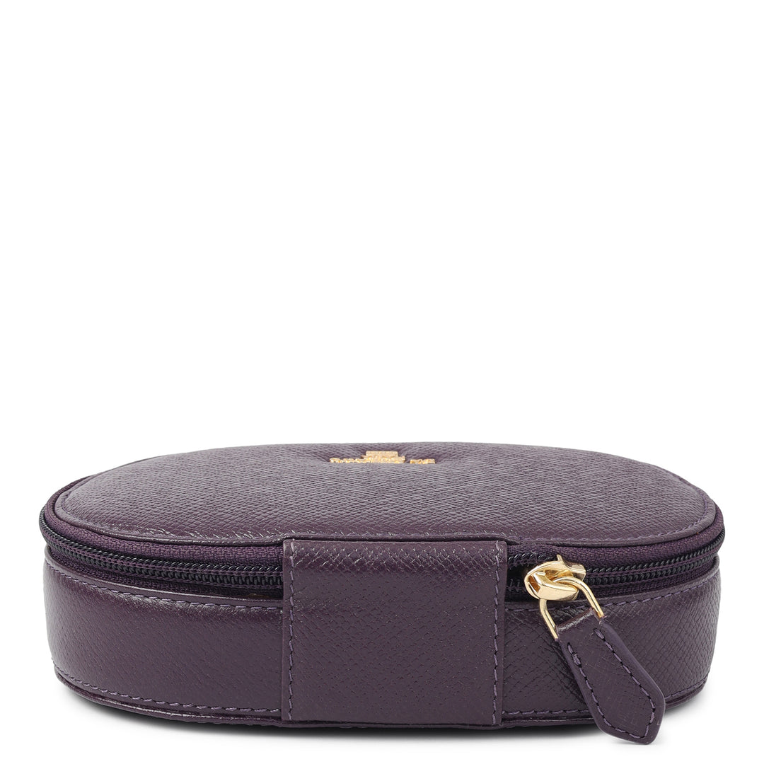 Franzy Leather Jewellery Case - Grapevine