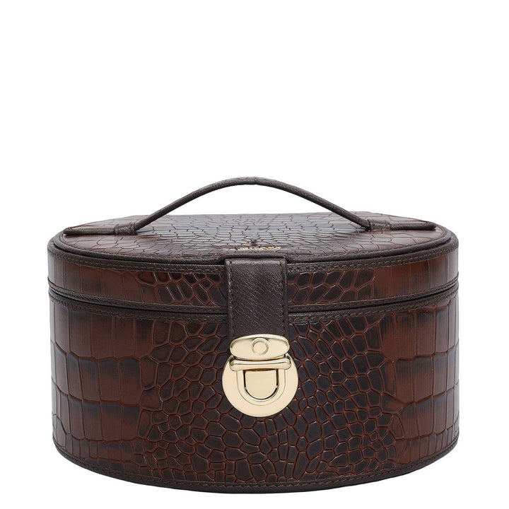 Croco Leather Jewellery Case - Date