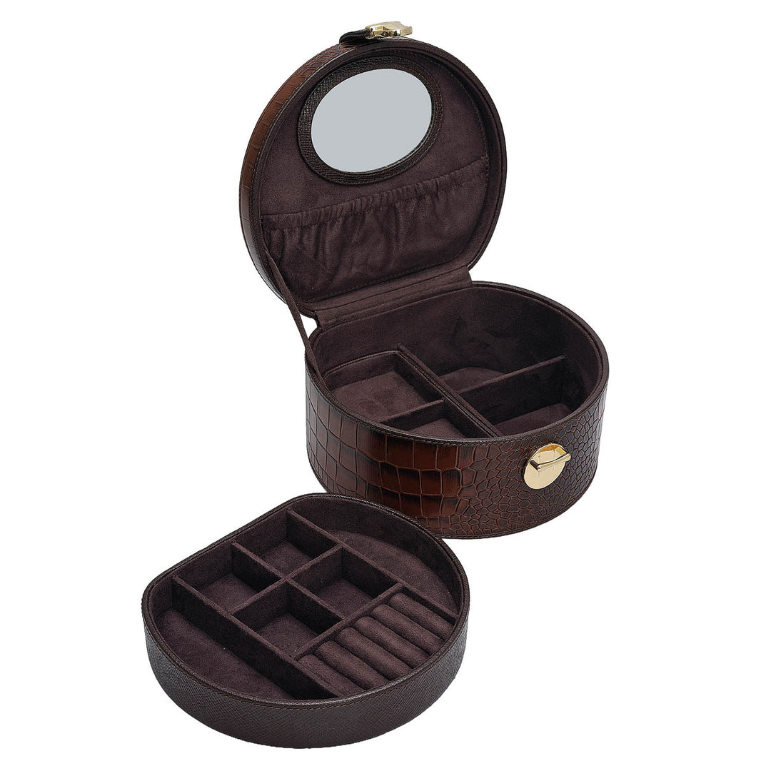 Croco Leather Jewellery Case - Date