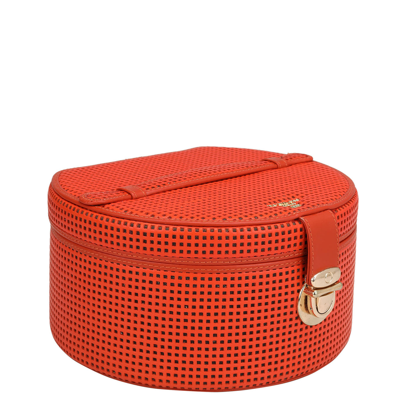 Pun Leather Jewellery Case - Orange