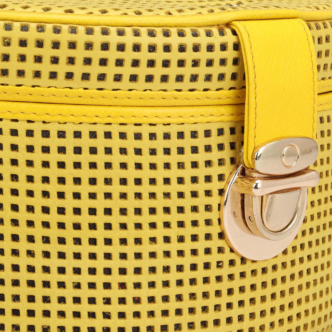 Pun Leather Jewellery Case - Yellow