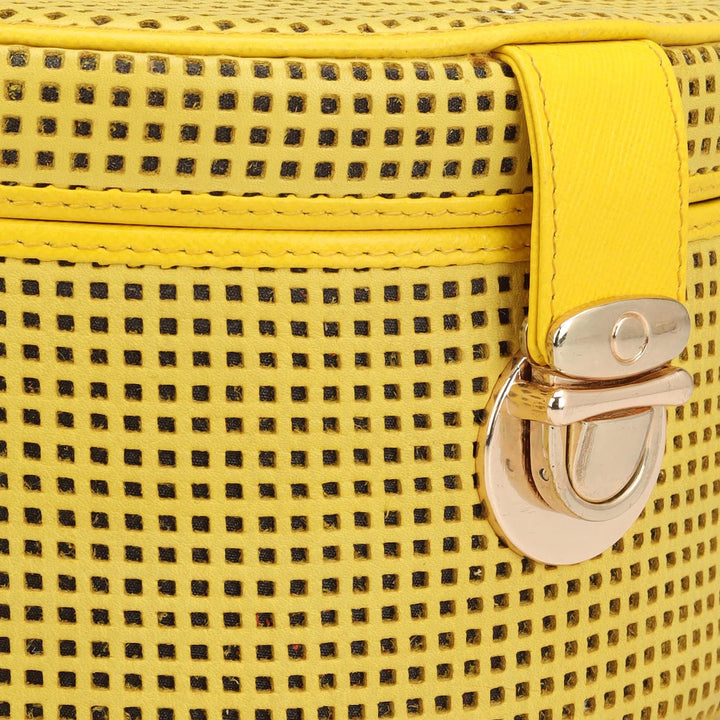 Pun Leather Jewellery Case - Yellow