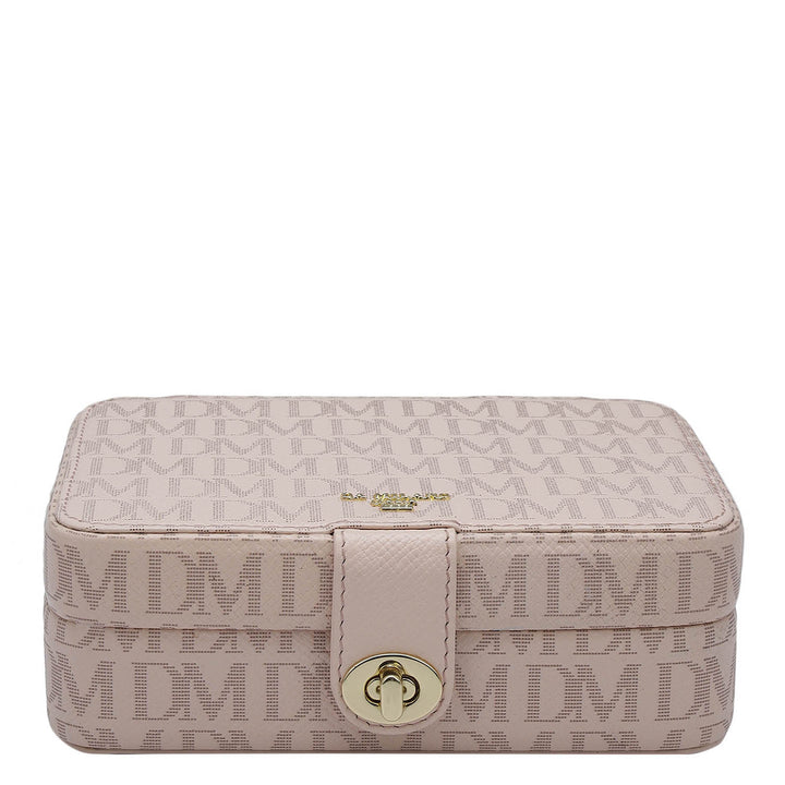 Monogram Franzy Leather Jewellery Case - Blush