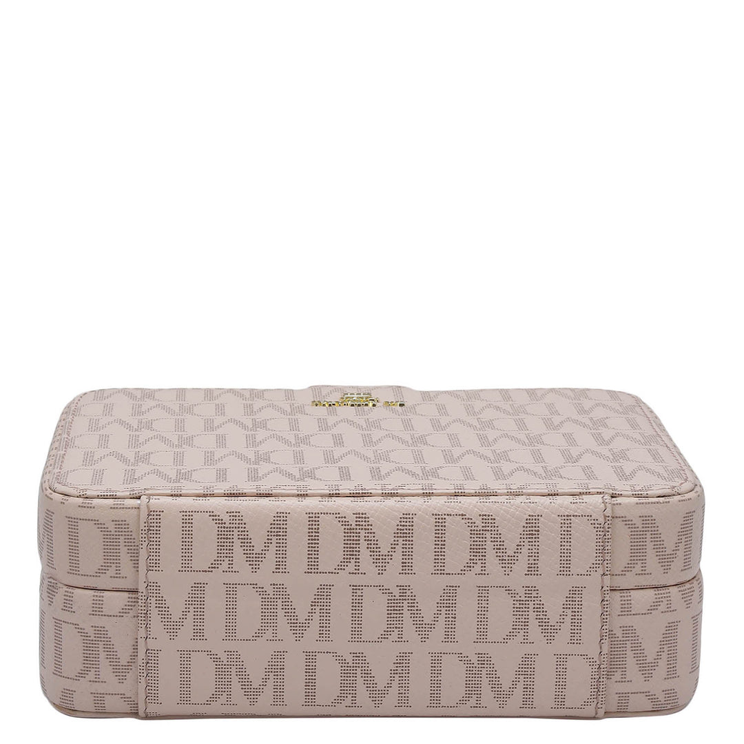 Monogram Franzy Leather Jewellery Case - Blush