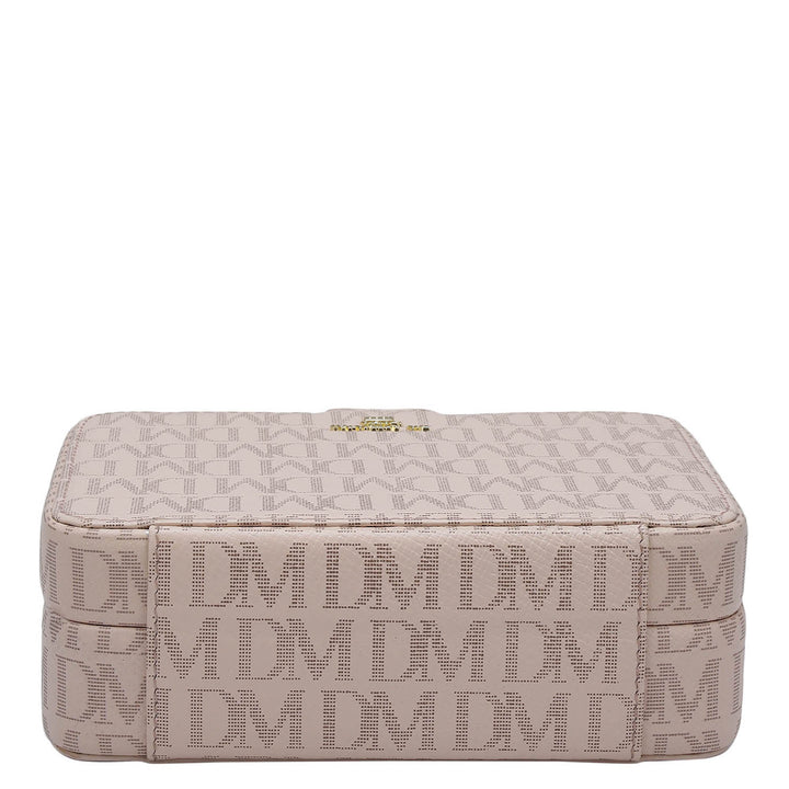 Monogram Franzy Leather Jewellery Case - Blush